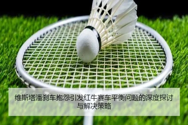 维斯塔潘刹车抱怨引发红牛赛车平衡问题的深度探讨与解决策略